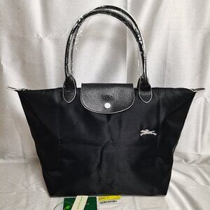 Longchamp Black Foldable Travel Bag Le Pliage medium Tote NWOT